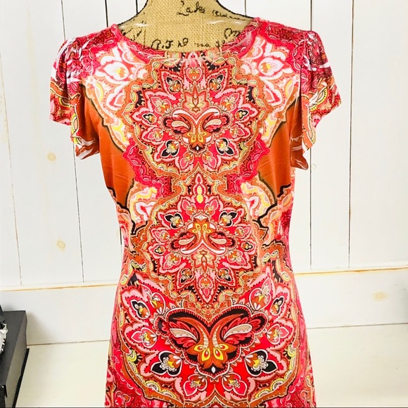 OneWorld women’s BoHo Tunic Top  size medium - Picture 5 of 6